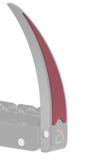 CLIP Estribo SAFE RIDING - Rojo Vino